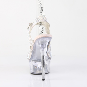 Pleaser DELIGHT-608N-RS Slv AB RS-TPU/Clr