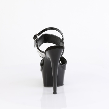 Pleaser DELIGHT-639 Blk Pat/Blk