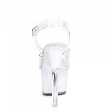 Pleaser DISCOLITE-708 Clr/White Glow