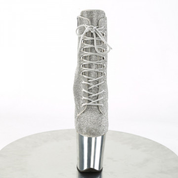 Pleaser FLAMINGO-1020CHRS Slv RS/Slv Chrome