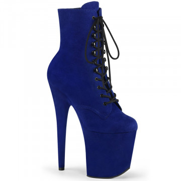 Pleaser FLAMINGO-1020FS Royal Blue Faux Suede/Royal Blue Faux Suede