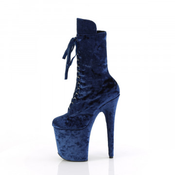 Pleaser FLAMINGO-1045VEL Navy Blue Velvet/Navy Blue Velvet