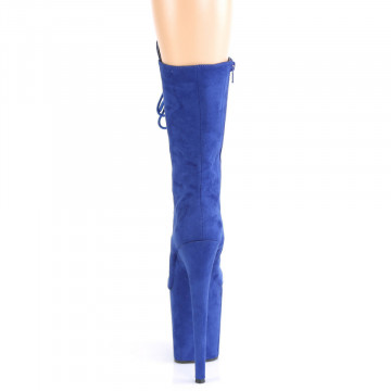 Pleaser FLAMINGO-1050FS Royal Blue Faux Suede/Royal Blue Faux Suede