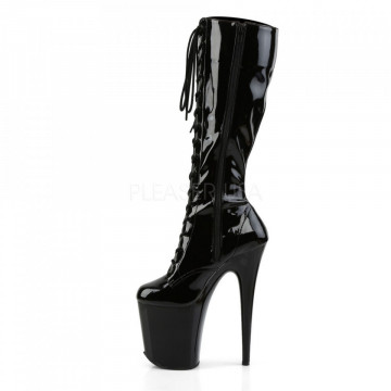 Pleaser FLAMINGO-2023 Blk Str Pat/Blk