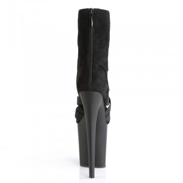 Pleaser FLAMINGO-800-24 Blk Elastic Band-Microfiber/Blk Matte