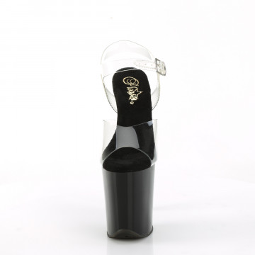 Pleaser FLAMINGO-808CRS-2 Clr/Blk-Slv RS