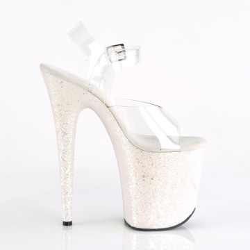 Pleaser FLAMINGO-808LG Clr/Opal Multi Glitter