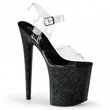Pleaser FLAMINGO-808MG Clr/Blk