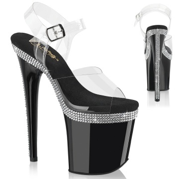 Pleaser FLAMINGO-808MLS Clr/Blk