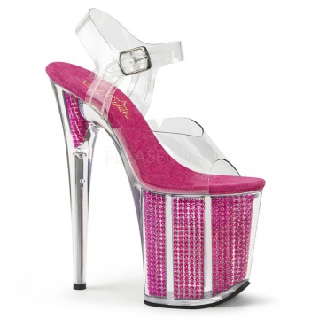 Pleaser FLAMINGO-808SRS Clr/Fuchsia SRS 36eu Esposizione Saldo Nuove