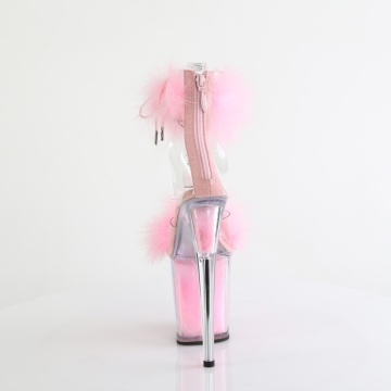 Pleaser FLAMINGO-824F Clr-B. Pink Fur/M