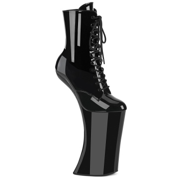 Pleaser FORBIDDEN-1020 Blk Pat/Blk