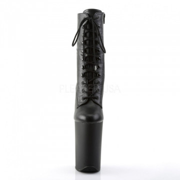Pleaser INFINITY-1020 Blk Faux Leather/Blk Matte