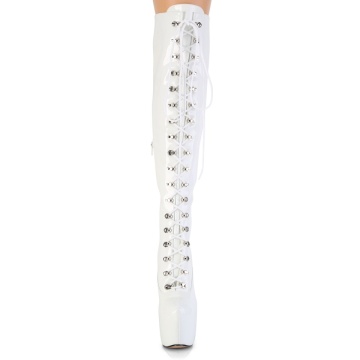 Pleaser JUBILANT-3012 Wht Str. Pat