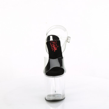 Pleaser NAUGHTY-808 Clr-Blk/Clr