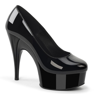 Pleaser Pink Label REVEL-685 Blk Pat/Blk