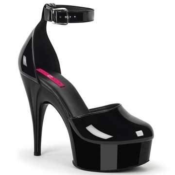 Pleaser Pink Label REVEL-688 Blk Pat/Blk