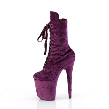 Pleaser Platform Shoes FLAMINGO-1045VEL Purple Subito 10us.