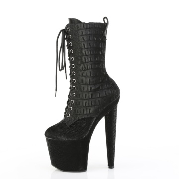 Pleaser RAZZLE-1040WR Blk Reptile Print/M
