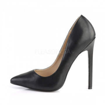 Pleaser SEXY-20 Blk Faux Leather