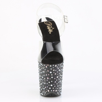 Pleaser STARDANCE-808 Clr/Blk-Slv Multi RS