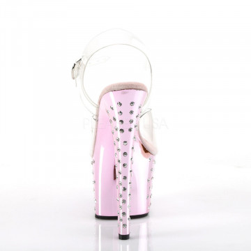 Pleaser STARDUST-708 Clr/B. Pink Chrome