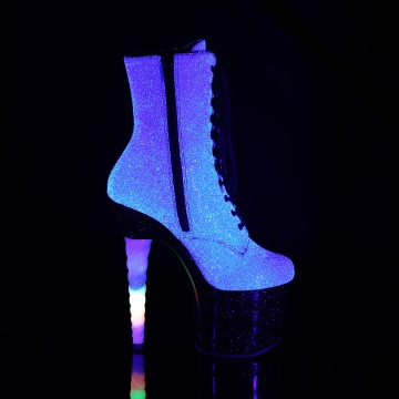 Pleaser UNICORN-1020G Purple-Blue Glitter/Blk