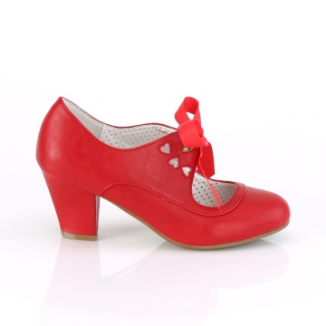 calzature donna pin up couture rossa