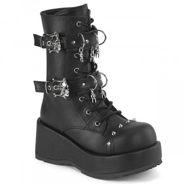 Demonia Cult CUBBY-54 Blk Vegan Leather