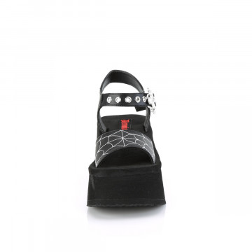 Demonia Cult FUNN-10 Blk Vegan Leather