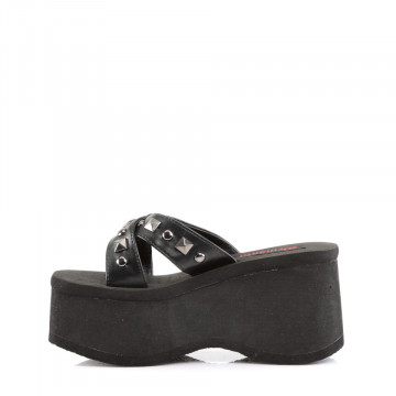 Demonia Cult FUNN-29 Blk Vegan Leather