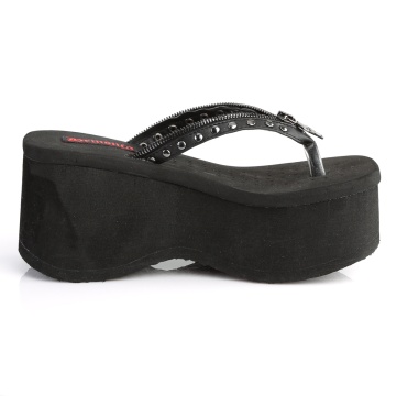 Demonia Cult FUNN-33 Blk Vegan Leather