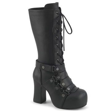 Demonia Cult GOTHIKA-152 Blk Vegan Leather