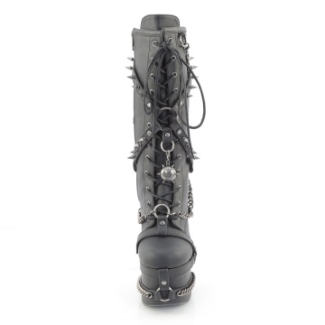 Demonia Cult TORMENT-156 Blk Vegan Leather