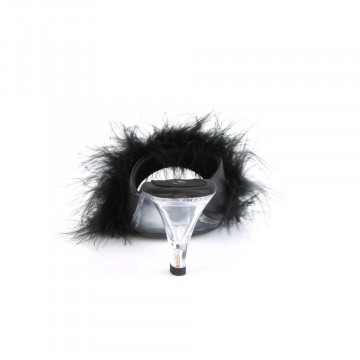 Fabulicious BELLE-301F Blk Pu-Fur/Clr