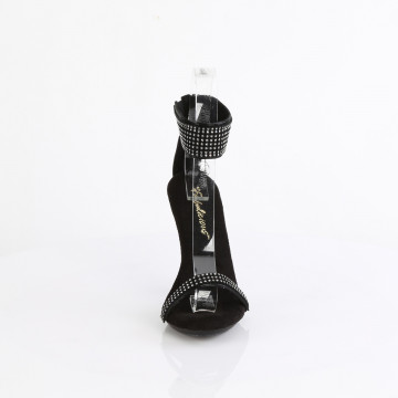 Fabulicious CUPID-440 Blk Faux Leather-RS/Blk