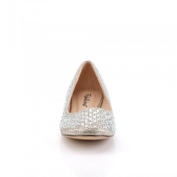 Fabulicious TREAT-06 Nude Glitter Mesh Fabric