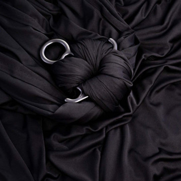 LUPIT Tessuto Aerial SILK da 7 MT Nero - Certificati R.E.A.C.H. medium stretch