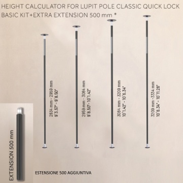 PALI POLE DANCE ITALIA NERO GRIP