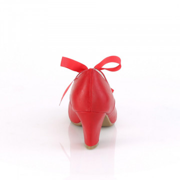 Pin Up Couture WIGGLE-32 Red Faux Leather