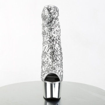 Stivaletti Pleaser ADORE-1008SQ  Argento