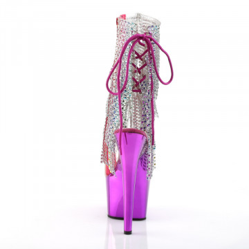 Pleaser ADORE-1017RSF Clr-Multi/Fuchsia Chrome