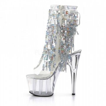 Pleaser ADORE-1017SQF Clr-Slv Holo/Clr