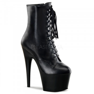 Pleaser ADORE-1020 Blk Leather/Blk
