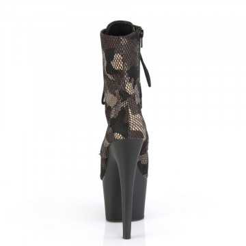 Pleaser ADORE-1020CM Green Camo-Mesh/Blk Matte