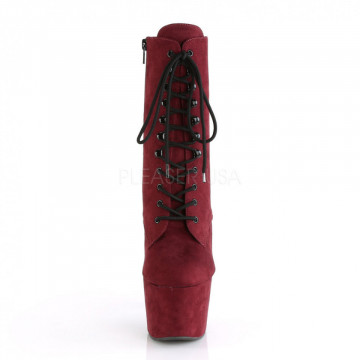 Pleaser ADORE-1020FS Burgundy Faux Suede/Burgundy Faux Suede