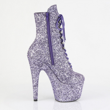 Stivaletti Pleaser ADORE-1020 glitter in rilievo