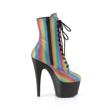 Pleaser ADORE-1020REFL-02 Rainbow Reflective/Blk Matte