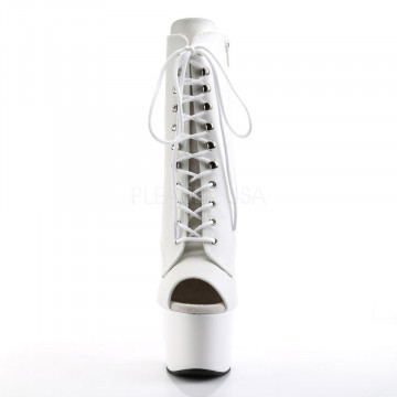 Pleaser ADORE-1021 Wht Faux Leather/Wht