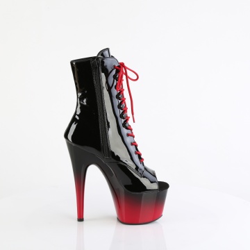 Pleaser ADORE-1021BR-H Blk Pat/Blk-Red